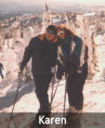 Skiing with Karen