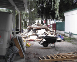 The massive garbage pile