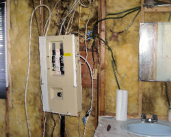 The new electrical panel